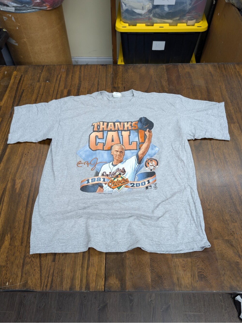 Cal Ripken Jr Thanks Cal Shirt Vintage Baltimore Orioles XL